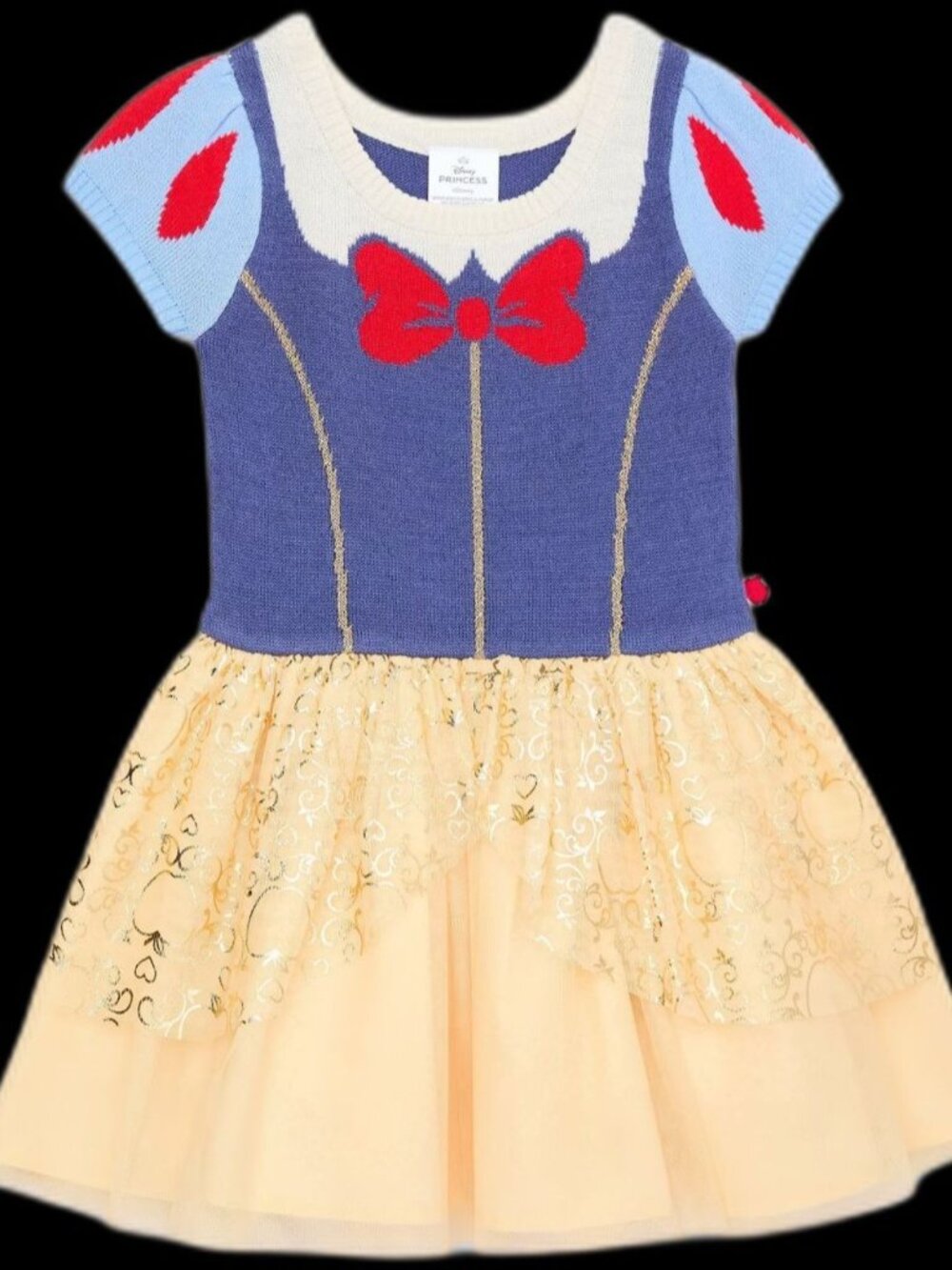 NWT Disney Princess Snow White Cosplay Sweater Dress Baby Girl 18M